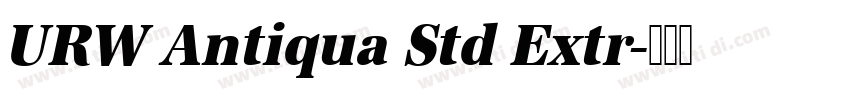 URW Antiqua Std Extr字体转换 URW Antiqua Std Extr字体转换